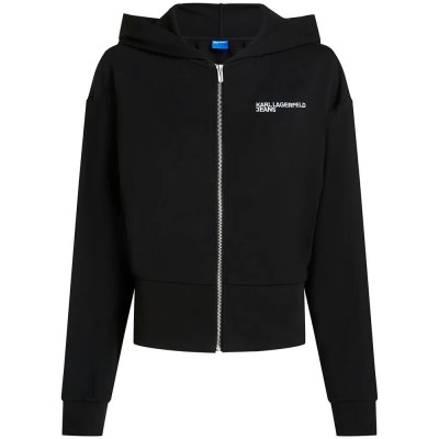 блуза,дамски,блузи,karl,lagerfeld,jeans,b1w20062,full,zip,sweatshirt,black,(black)