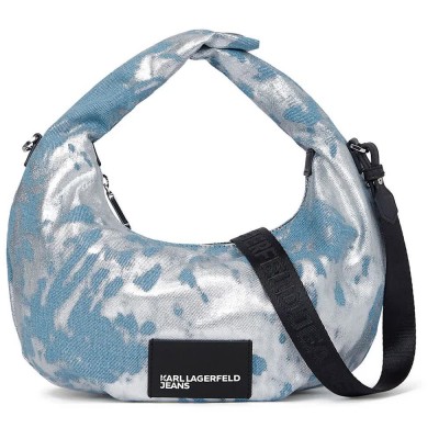 чанта,за,през,рамо,всички,чанти,karl,lagerfeld,jeans,b1w32048,shoulder,bag,blue,(silver,coated,denim)
