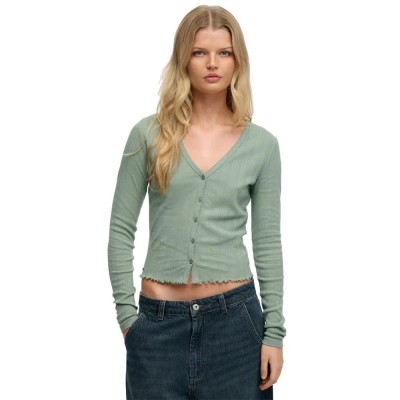 жилетка,мъжки,пуловери,дамски,пуловери,superdry,athletic,essential,pointelle,cardigan,green,(light,jade,green)