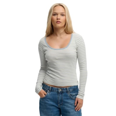 тениска,мъжки,тениски,дамски,тениски,superdry,athletic,essentials,striped,long,sleeve,t,shirt,grey,(blue,fog,stripe)