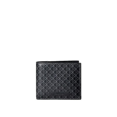 портфейли,и,портмонета,calvin,klein,emblem,billfold,wallet,black,(black)