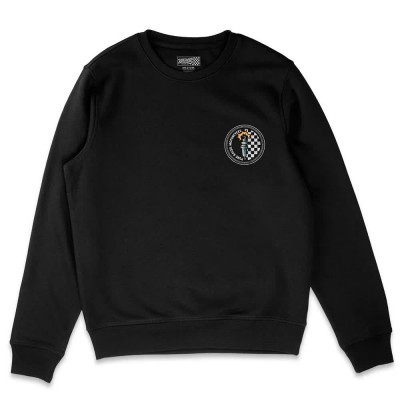карирана,риза,мъжки,пуловери,pure,racer,basic,circle,checkers,sweatshirt,black,(black)