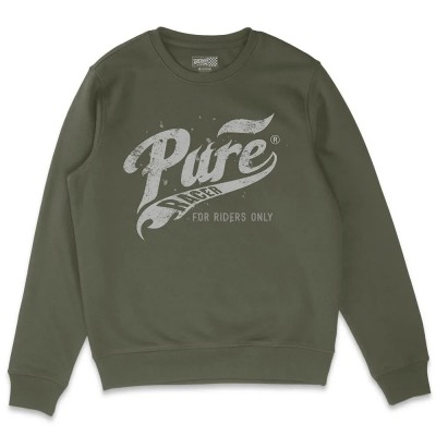 блуза,мъжки,пуловери,pure,racer,basic,flames,sweatshirt,green,(khaki)