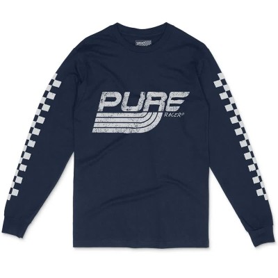 тениска,мъжки,тениски,дамски,тениски,pure,racer,checkers,basic,1,long,sleeve,t,shirt,blue,(blue,navy)