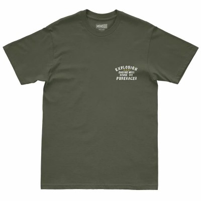 тениска,мъжки,тениски,дамски,тениски,pure,racer,explosion,engine,short,sleeve,t,shirt,green,(khaki)