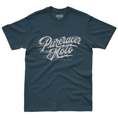 тениска,мъжки,тениски,дамски,тениски,pure,racer,fast,logo,basic,short,sleeve,t,shirt,blue,(ink,grey)