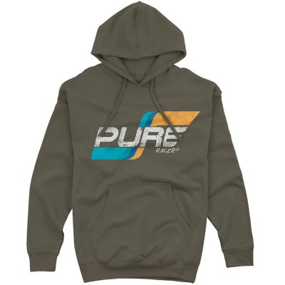 суичър,мъжки,пуловери,pure,racer,flag,logo,basic,hoodie,green,(khaki)