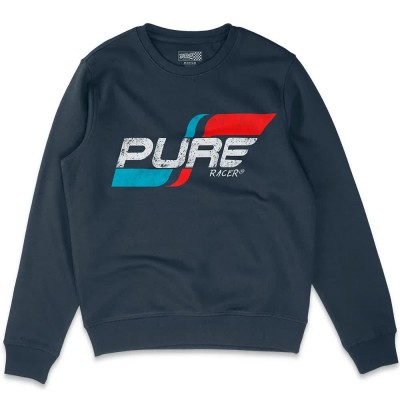 блуза,мъжки,пуловери,pure,racer,flag,logo,basic,sweatshirt,blue,grey,(grey,ink)