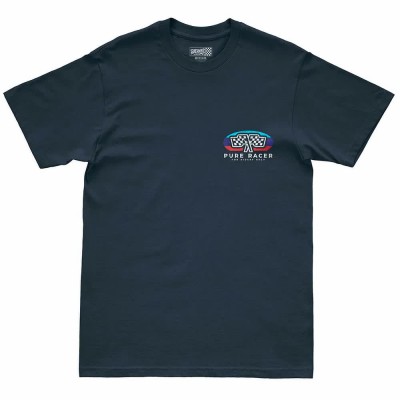 тениска,мъжки,тениски,дамски,тениски,pure,racer,flag,patch,indian,short,sleeve,t,shirt,blue,(navy)