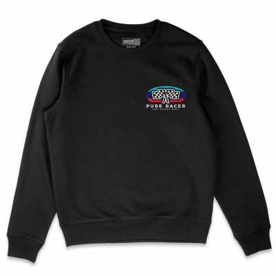 блуза,мъжки,пуловери,pure,racer,flag,patch,sweatshirt,black,(black)