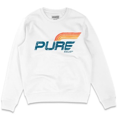 блуза,мъжки,пуловери,pure,racer,logo,stripes,sweatshirt,white,(white)