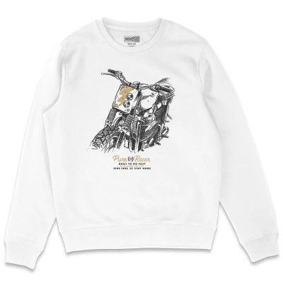 блуза,мъжки,пуловери,pure,racer,moto,draw,4,sweatshirt,white,(white)