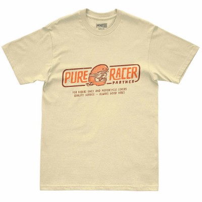тениска,мъжки,тениски,дамски,тениски,pure,racer,partner,short,sleeve,t,shirt,beige,yellow,(butter)