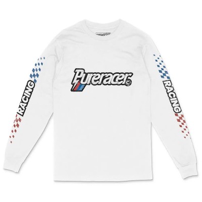 тениска,мъжки,тениски,дамски,тениски,pure,racer,racer,line,long,sleeve,t,shirt,white,(white)