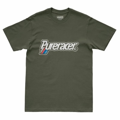 тениска,мъжки,тениски,дамски,тениски,pure,racer,racer,line,short,sleeve,t,shirt,green,(khaki)