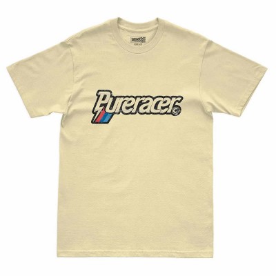 тениска,мъжки,тениски,дамски,тениски,pure,racer,racer,line,short,sleeve,t,shirt,beige,(butter)