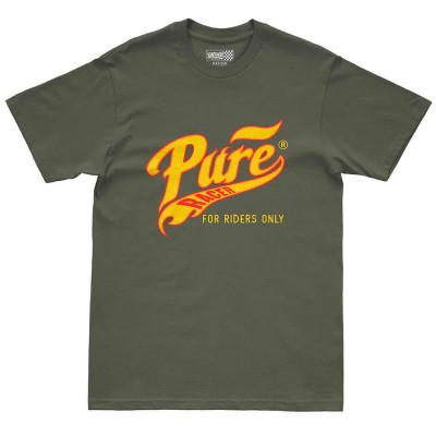 тениска,мъжки,тениски,дамски,тениски,pure,racer,pure,flames,short,sleeve,t,shirt,green,(khaki)