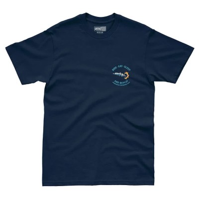 тениска,мъжки,тениски,дамски,тениски,pure,racer,ride,eat,sleep,short,sleeve,t,shirt,blue,(blue,navy)