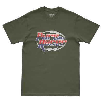 тениска,мъжки,тениски,дамски,тениски,pure,racer,racing,logo,short,sleeve,t,shirt,green,(khaki)
