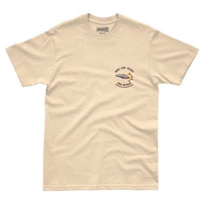 тениска,мъжки,тениски,дамски,тениски,pure,racer,ride,eat,sleep,short,sleeve,t,shirt,beige,(yellow,butter)