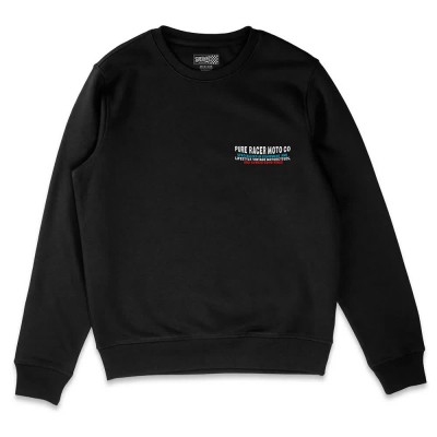 блуза,мъжки,пуловери,pure,racer,stickers,sweatshirt,black,(black)
