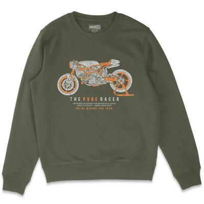 блуза,мъжки,пуловери,pure,racer,sweatshirt,green,(khaki)