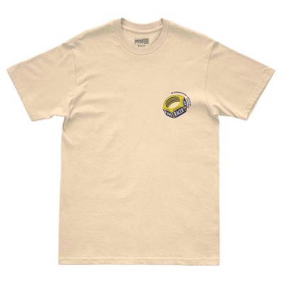 тениска,мъжки,тениски,дамски,тениски,pure,racer,the,wall,of,death,short,sleeve,t,shirt,beige,(butter)