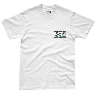 тениска,мъжки,тениски,дамски,тениски,pure,racer,thunder,stripes,logo,short,sleeve,t,shirt,white,(white)