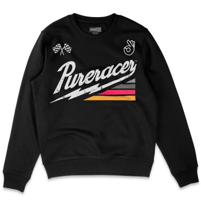 блуза,мъжки,пуловери,pure,racer,thunder,stripes,sweatshirt,black,(black)