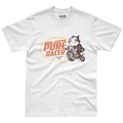 тениска,мъжки,тениски,дамски,тениски,pure,racer,vintage,icons,short,sleeve,t,shirt,white,(white)