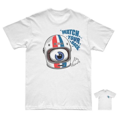 тениска,мъжки,тениски,дамски,тениски,pure,racer,watch,your,back,short,sleeve,t,shirt,white,(white)