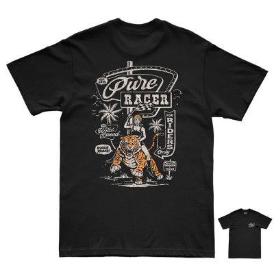 тениска,мъжки,тениски,дамски,тениски,pure,racer,will,speed,short,sleeve,t,shirt,black,(black)