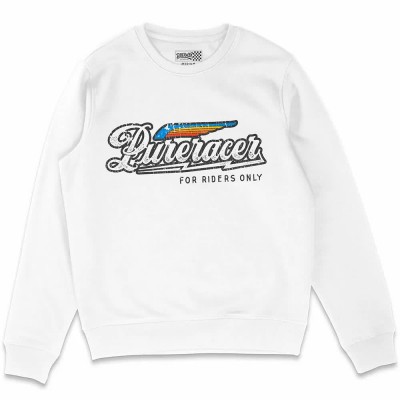 блуза,мъжки,пуловери,pure,racer,wing,logo,basic,sweatshirt,white,(white)