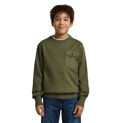 блуза,детски,блузи,g,star,army,d29671,01,sweatshirt,green,(four,leaf,clover)