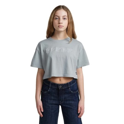 фланелка,с,къс,ръкав,дамски,топове,g,star,d29648,01,short,sleeve,top,blue,grey,(light,wave)