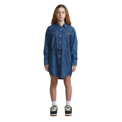 рокля,дамски,поли,и,рокли,g,star,d29790,01,long,sleeve,short,dress,blue,(mid,used)