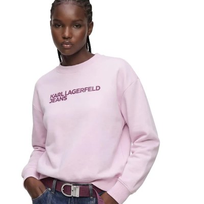 блуза,дамски,блузи,karl,lagerfeld,jeans,a1w20005,sweatshirt,pink,(lilac,snow)