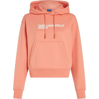 суичър,дамски,блузи,karl,lagerfeld,jeans,a2w20053,regular,fit,hoodie,orange,(lantana)