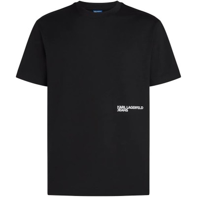 тениска,мъжки,тениски,дамски,тениски,karl,lagerfeld,jeans,b4m17031,short,sleeve,t,shirt,black,(black)