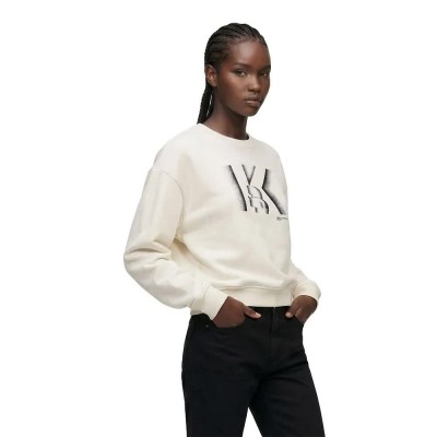 блуза,дамски,блузи,karl,lagerfeld,jeans,b4w20027,sweatshirt,beige,(egret)