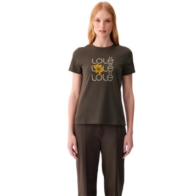 тениска,мъжки,тениски,дамски,тениски,lolë,laurier,logo,short,sleeve,t,shirt,brown,(olive,flower)
