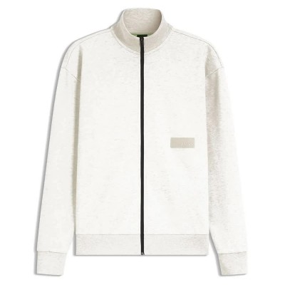 блуза,мъжки,пуловери,boss,10280170,01,full,zip,sweatshirt,white,(open,white)
