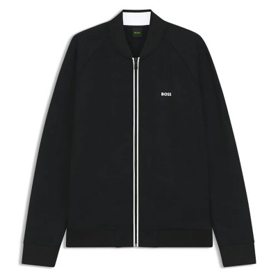 блуза,мъжки,пуловери,boss,10281275,01,full,zip,sweatshirt,black,(black)
