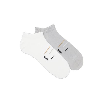 чорапи,мъжки,чорапи,дамски,чорапи,boss,as,line,10278329,socks,2,pairs,white,black,(medium,grey)