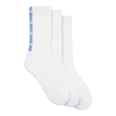 чорапи,мъжки,чорапи,дамски,чорапи,hugo,back,tape,10280492,socks,3,pairs,white,(white)