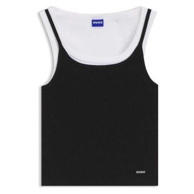 тениска,мъжки,тениски,дамски,тениски,hugo,dorough,10279036,blue,sleeveless,t,shirt,black,(black)