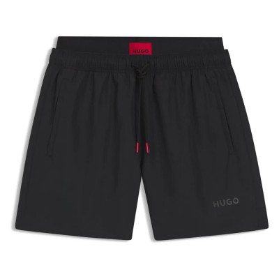 бански,гащета,мъжки,бански,костюми,hugo,galaxy,10231276,swimming,shorts,black,(black)