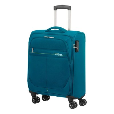 сак,сакове,american,tourister,deep,dive,spinner,55,20,tsa,38l,wheeled,duffle,bag,blue,(teal,lime)