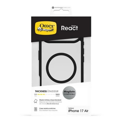 други,аксесоари,otterbox,react,magsafe,iphone,air,phone,case,black,(clear,black)