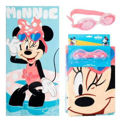 хавлиена,кърпа,хавлии,disney,minnie,towel,blue,(blue)